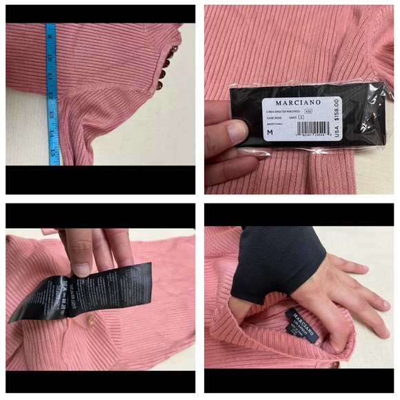 NWT Marciano M Surha sweater dress in Sand Rose - Picture 4 of 10